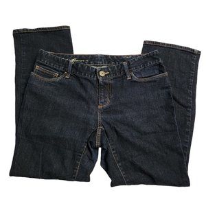 Eddie Bauer Slightly Curvy Slim Straight Leg Denim Jeans size 10P Petites